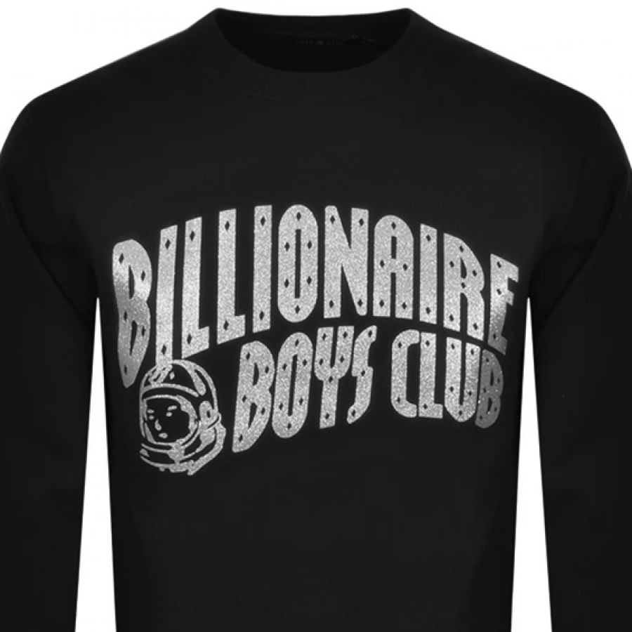 Alternative Image for ProductBillionaire Boys Glitter Sweatshirt Black Silver2